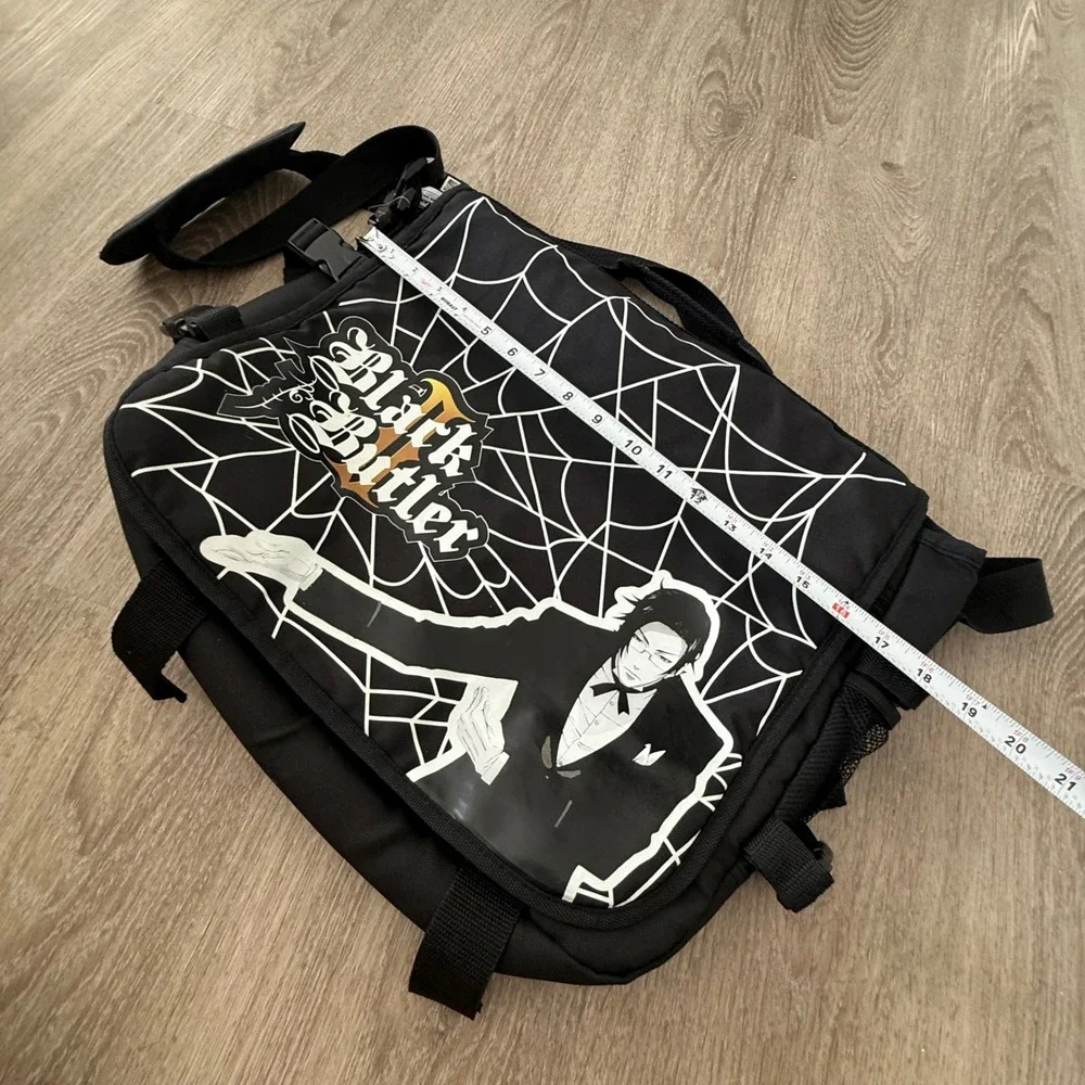 Black Butler II Claude Faustus Messenger Bag Gothic Spider Web Great Eastern NEW